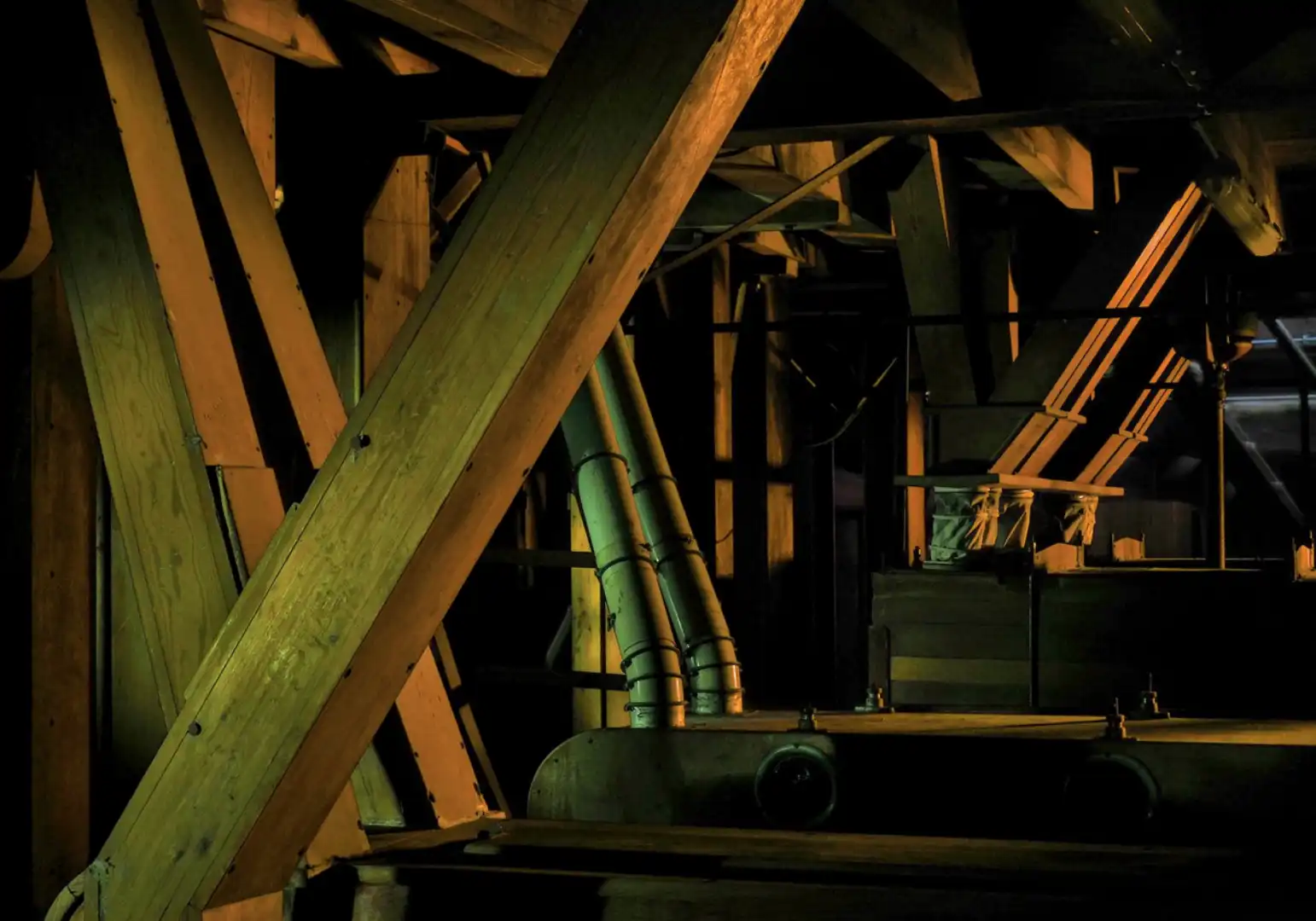 Les conduits du Moulin de Porchères